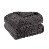Fleece Blanket – Arctic Boho Knit Jacquard - Plush, Cozy Warmth - Blanket by Superior Brand
