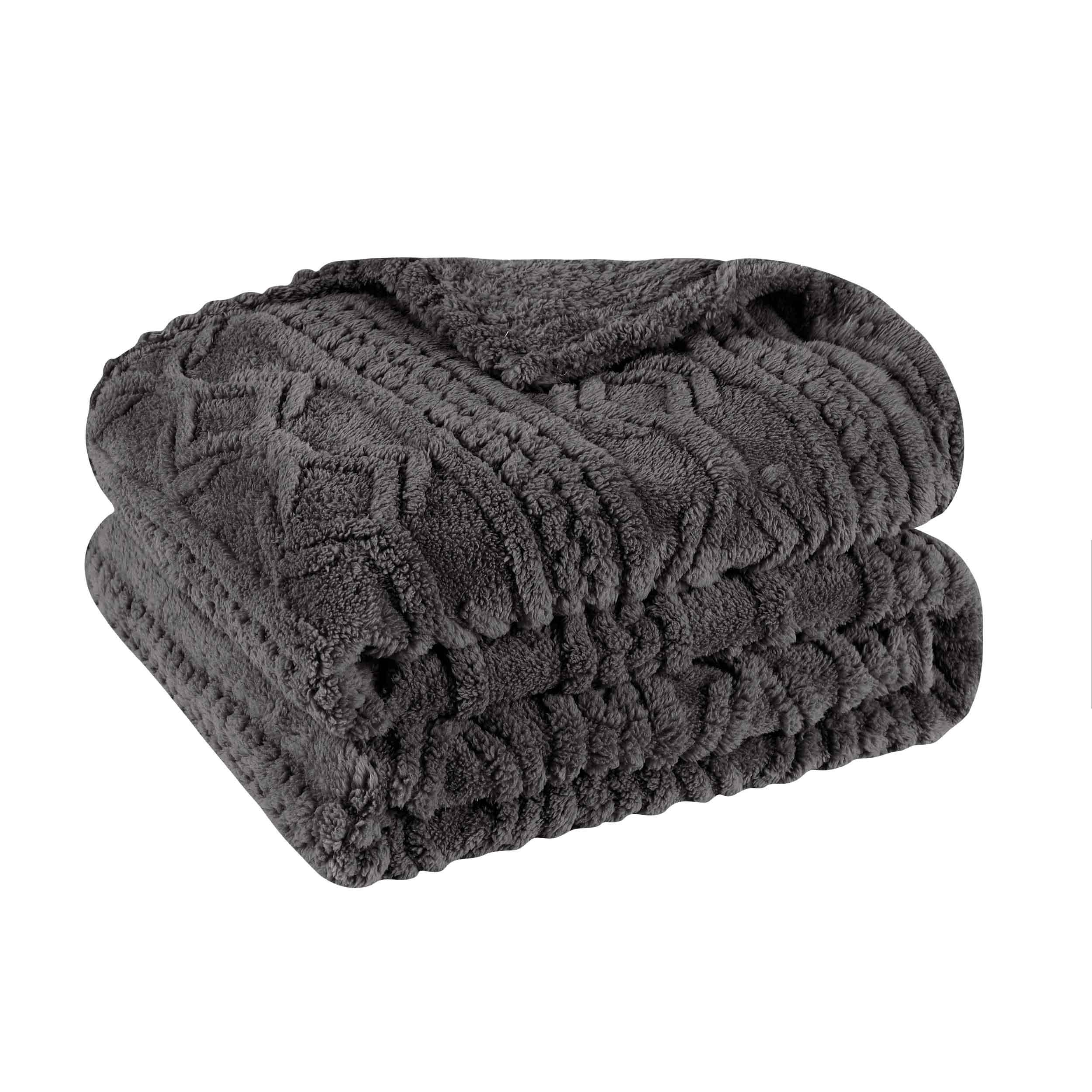 Fleece Blanket – Arctic Boho Knit Jacquard - Plush, Cozy Warmth - Blanket by Superior Brand