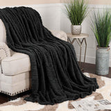 Fleece Blanket – Arctic Boho Knit Jacquard - Plush, Cozy Warmth - Blanket by Superior Brand