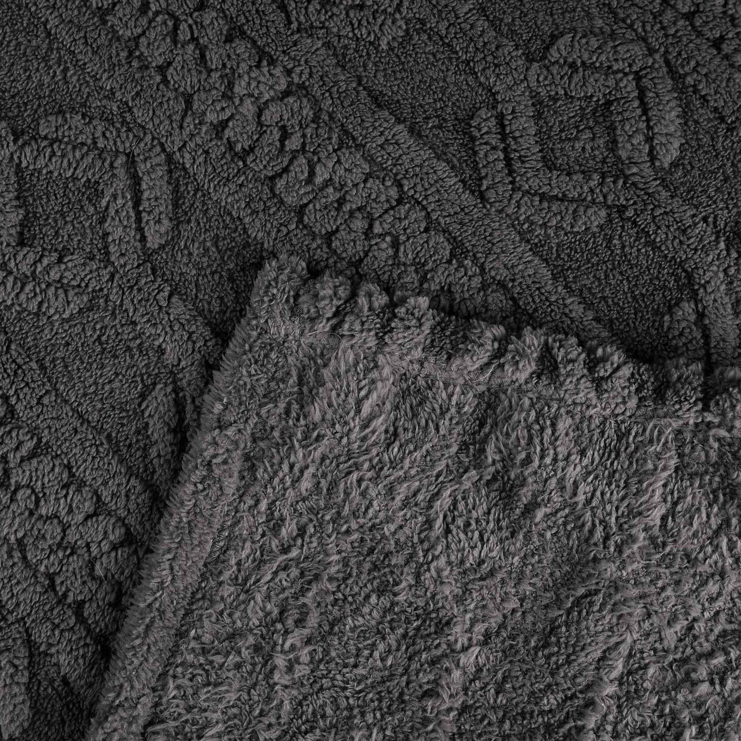 Fleece Blanket – Arctic Boho Knit Jacquard - Plush, Cozy Warmth - Blanket by Superior Brand