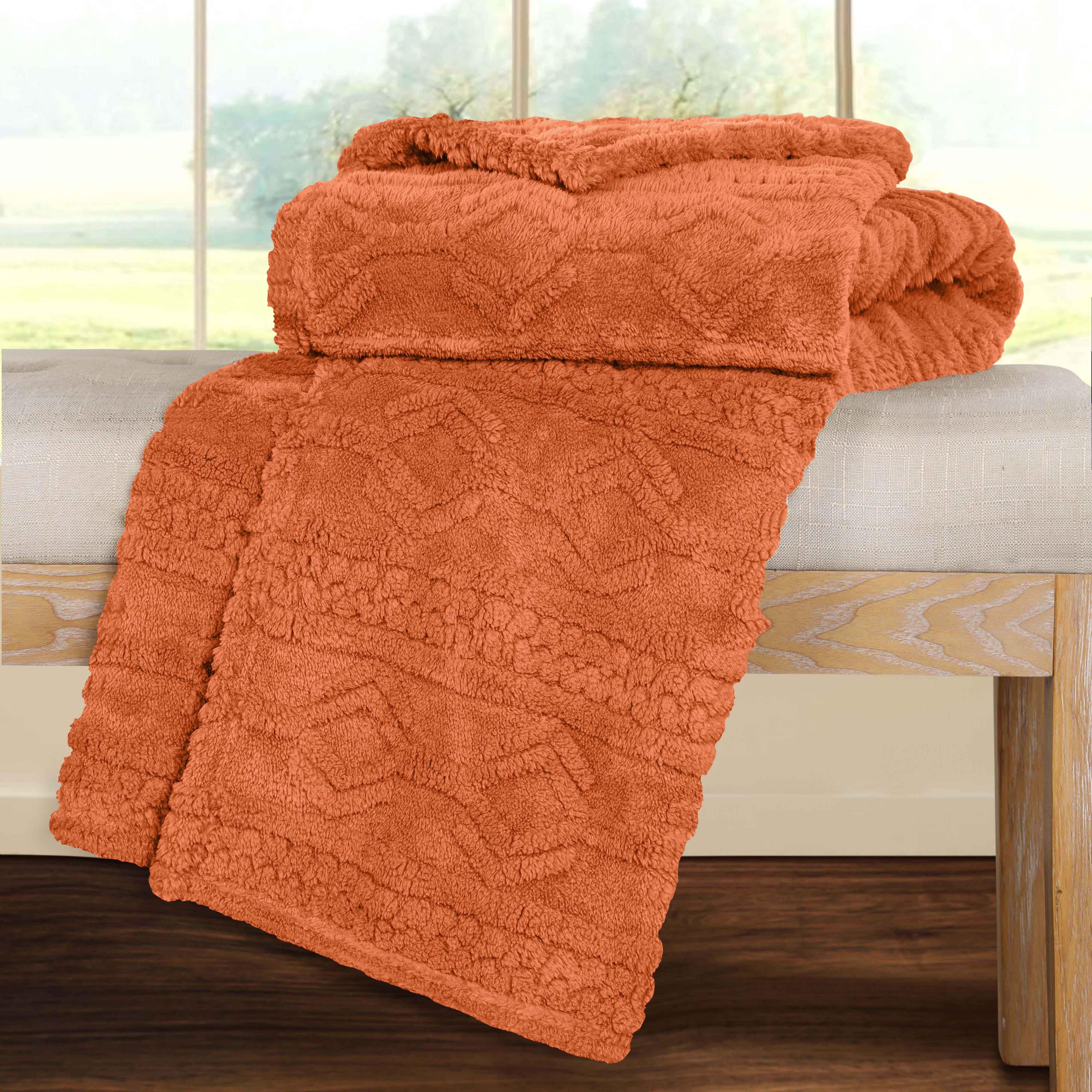 Fleece Blanket – Arctic Boho Knit Jacquard - Plush, Cozy Warmth - Blanket by Superior Brand