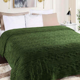Fleece Blanket – Arctic Boho Knit Jacquard - Plush, Cozy Warmth - Blanket by Superior Brand