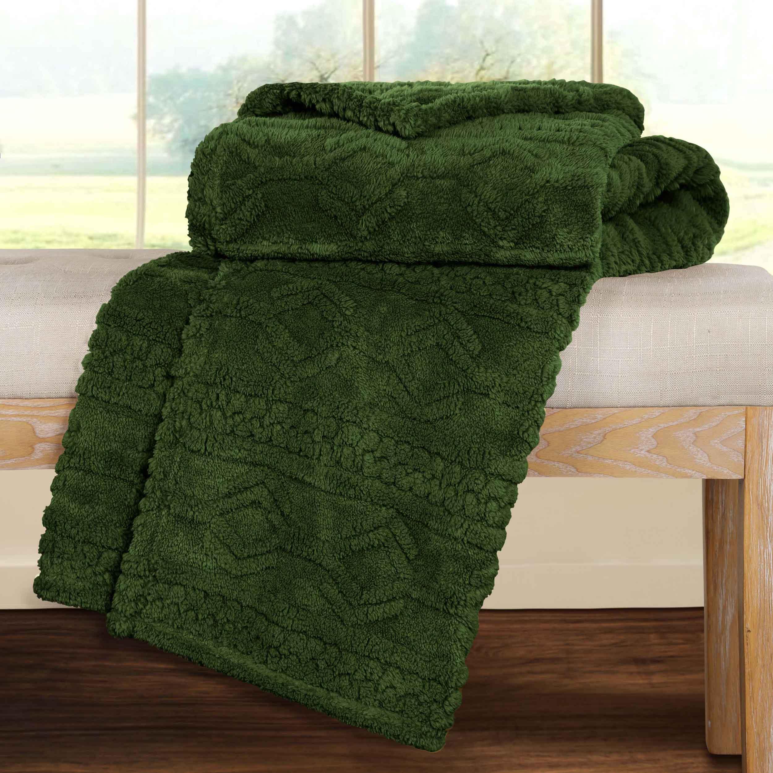 Fleece Blanket – Arctic Boho Knit Jacquard - Plush, Cozy Warmth - Blanket by Superior Brand