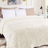 Fleece Blanket – Arctic Boho Knit Jacquard - Plush, Cozy Warmth - Blanket by Superior Brand