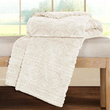 Fleece Blanket – Arctic Boho Knit Jacquard - Plush, Cozy Warmth - Blanket by Superior Brand