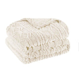 Fleece Blanket – Arctic Boho Knit Jacquard - Plush, Cozy Warmth - Blanket by Superior Brand