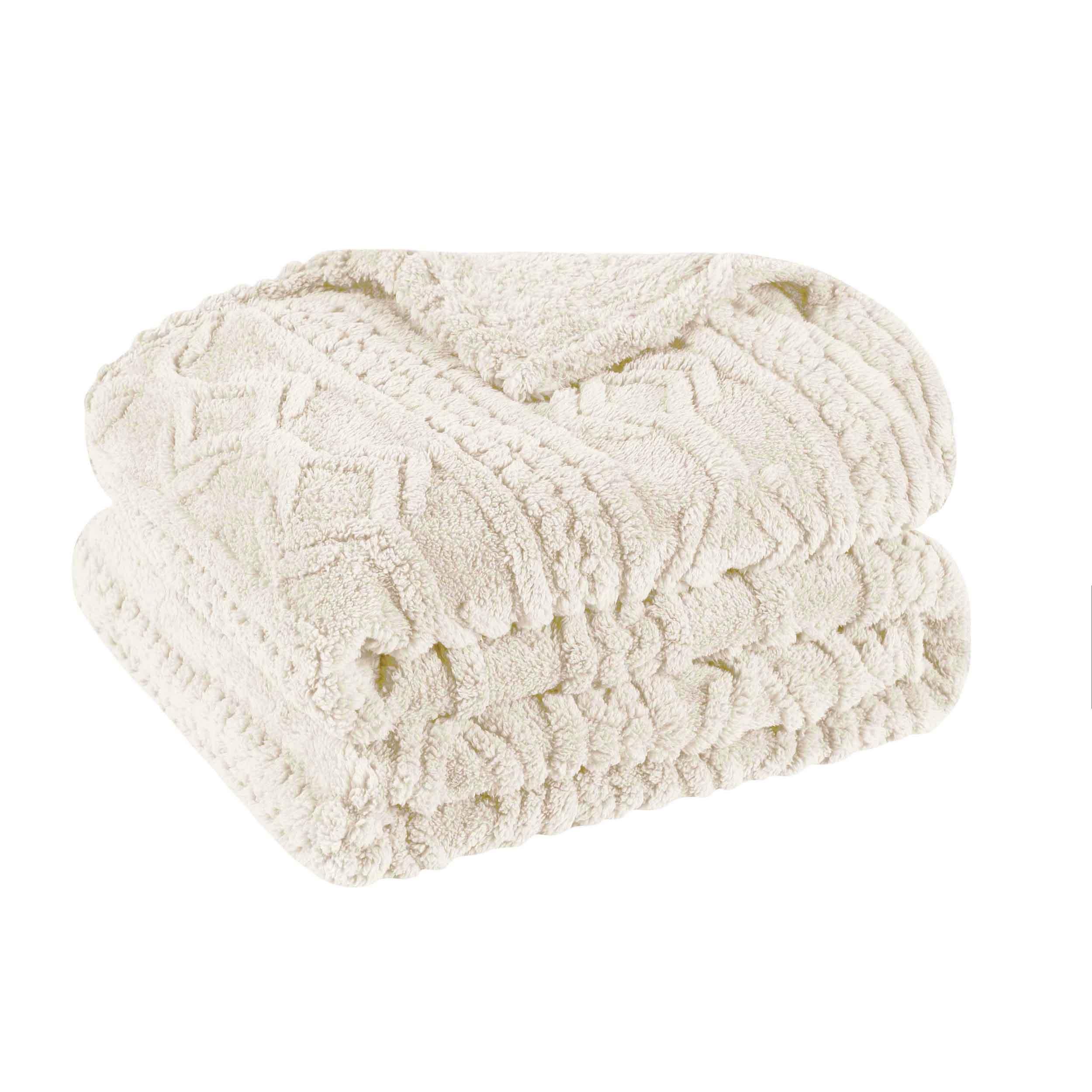 Fleece Blanket – Arctic Boho Knit Jacquard - Plush, Cozy Warmth - Blanket by Superior Brand