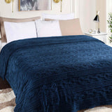 Fleece Blanket – Arctic Boho Knit Jacquard - Plush, Cozy Warmth - Blanket by Superior Brand