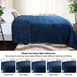 Fleece Blanket – Arctic Boho Knit Jacquard - Plush, Cozy Warmth - Blanket by Superior Brand