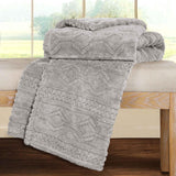 Fleece Blanket – Arctic Boho Knit Jacquard - Plush, Cozy Warmth - Blanket by Superior Brand