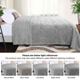 Fleece Blanket – Arctic Boho Knit Jacquard - Plush, Cozy Warmth - Blanket by Superior Brand