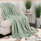 Fleece Blanket – Arctic Boho Knit Jacquard - Plush, Cozy Warmth - Blanket by Superior Brand