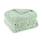Fleece Blanket – Arctic Boho Knit Jacquard - Plush, Cozy Warmth - Blanket by Superior Brand
