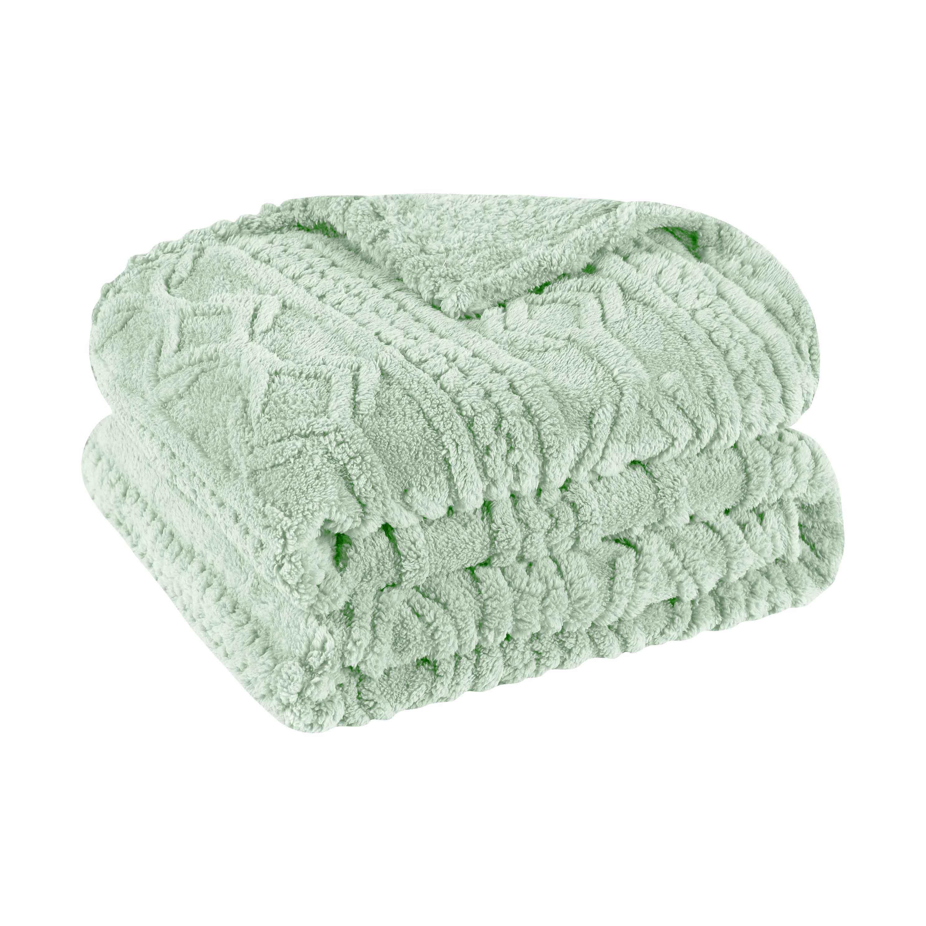 Fleece Blanket – Arctic Boho Knit Jacquard - Plush, Cozy Warmth - Blanket by Superior Brand
