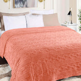 Fleece Blanket – Arctic Boho Knit Jacquard - Plush, Cozy Warmth - Blanket by Superior Brand