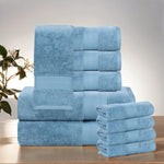 Aria Turkish Cotton Heavyweight Absorbent Solid 10 Piece Plush Towel Set - Towel Set by Superior Brand