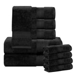 Aria Turkish Cotton Heavyweight Absorbent Solid 10 Piece Plush Towel Set - Towel Set by Superior Brand