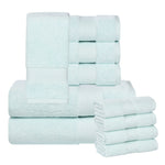 Aria Turkish Cotton Heavyweight Absorbent Solid 10 Piece Plush Towel Set - Towel Set by Superior Brand