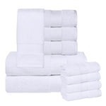 Aria Turkish Cotton Heavyweight Absorbent Solid 10 Piece Plush Towel Set - Towel Set by Superior Brand