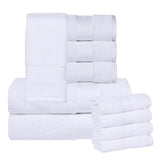 Aria Turkish Cotton Heavyweight Absorbent Solid 10 Piece Plush Towel Set - Towel Set by Superior Brand