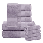 Aria Turkish Cotton Heavyweight Absorbent Solid 10 Piece Plush Towel Set - Towel Set by Superior Brand