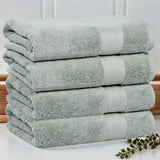 Turkish Cotton Heavyweight Bath Towel Set 4-Piece - Aria - Bath Towel by Superior Brand