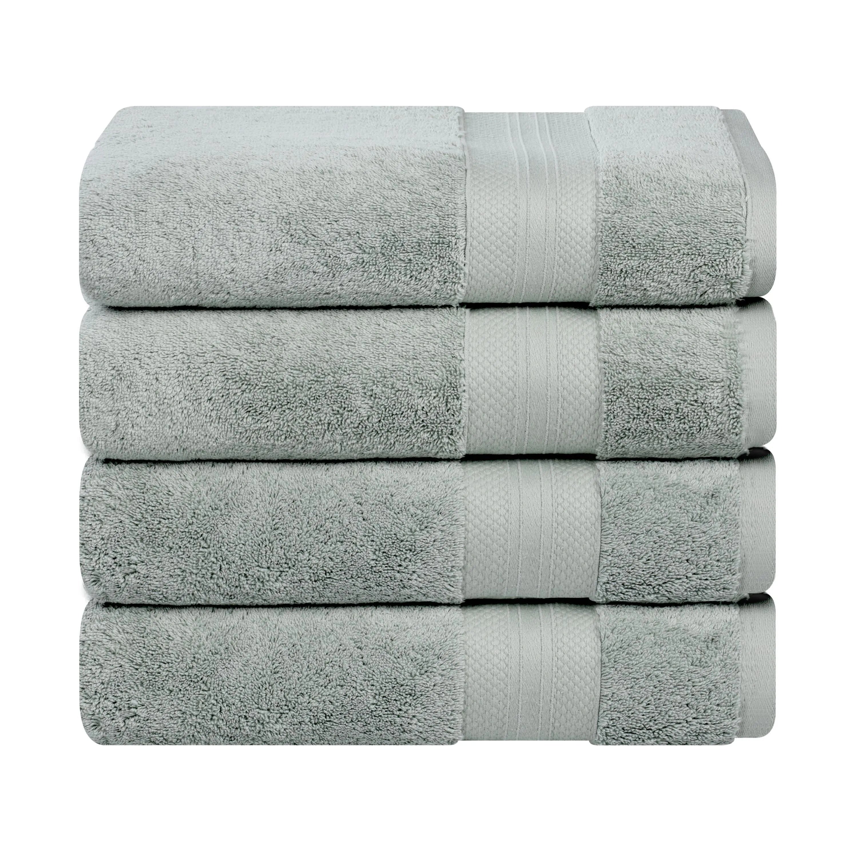 Turkish Cotton Heavyweight Bath Towel Set 4-Piece - Aria - Bath Towel by Superior Brand