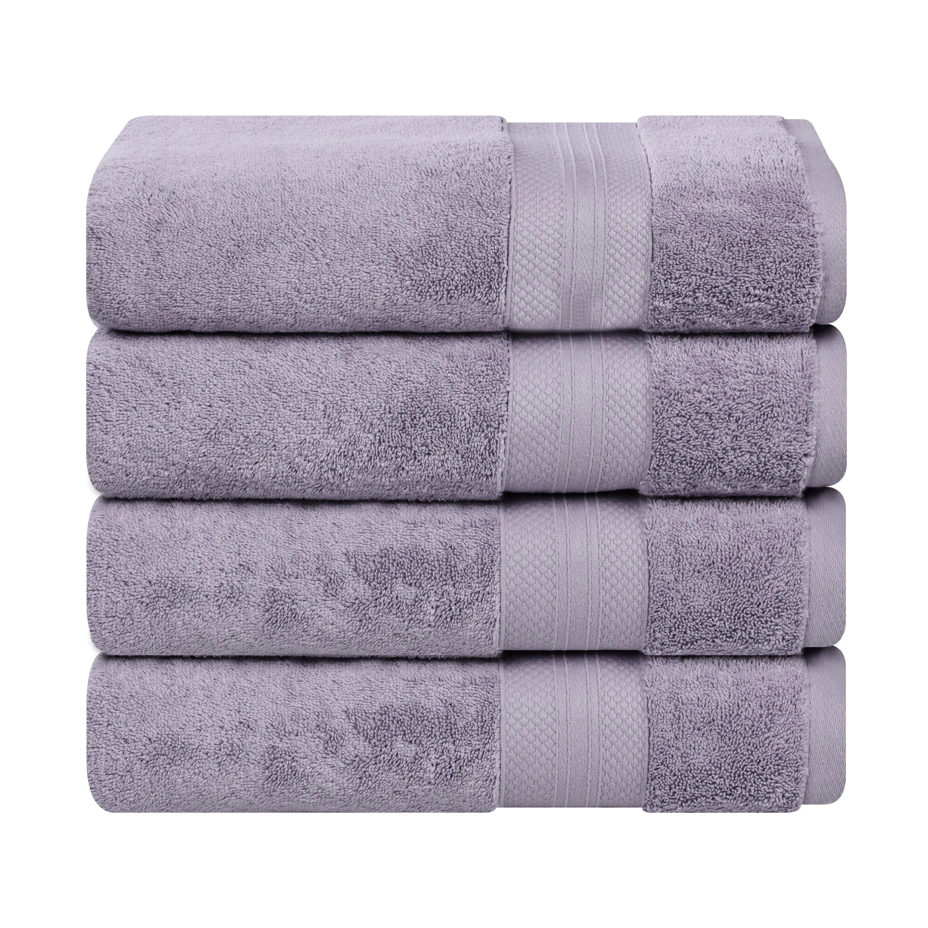 Turkish Cotton Heavyweight Bath Towel Set 4-Piece - Aria - Bath Towel by Superior Brand
