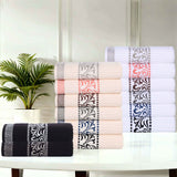 Superior Athens Cotton Greek Key Trim 8 Piece Towel Set - Towel Set by Superior Brand