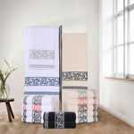 Superior Athens Cotton Greek Key Trim 8 Piece Towel Set - Towel Set by Superior Brand