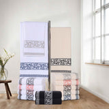 Superior Athens Cotton Greek Key Trim 8 Piece Towel Set - Towel Set by Superior Brand