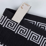 Athens Cotton Medium Weight Floral Greek Key Trim 6 Piece Towel Set - Towel Set by Superior Brand