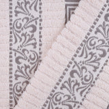 Athens Cotton Medium Weight Floral Greek Key Trim 6 Piece Towel Set - Towel Set by Superior Brand