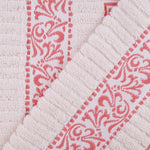 Athens Cotton Medium Weight Floral Greek Key Trim 6 Piece Towel Set - Towel Set by Superior Brand