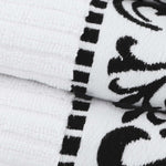 Athens Cotton Medium Weight Floral Greek Key Trim 6 Piece Towel Set - Towel Set by Superior Brand
