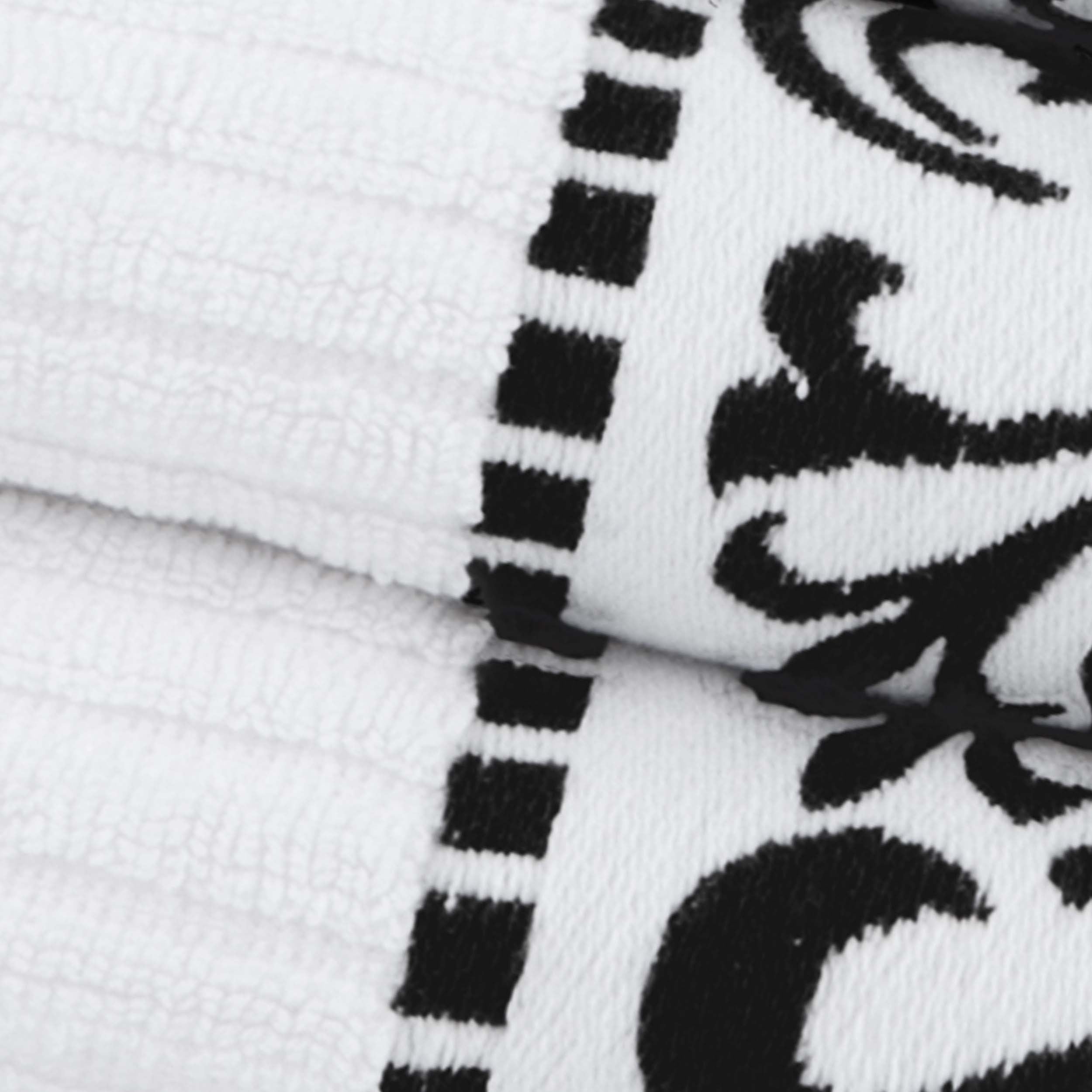 Athens Cotton Medium Weight Floral Greek Key Trim 6 Piece Towel Set - Towel Set by Superior Brand