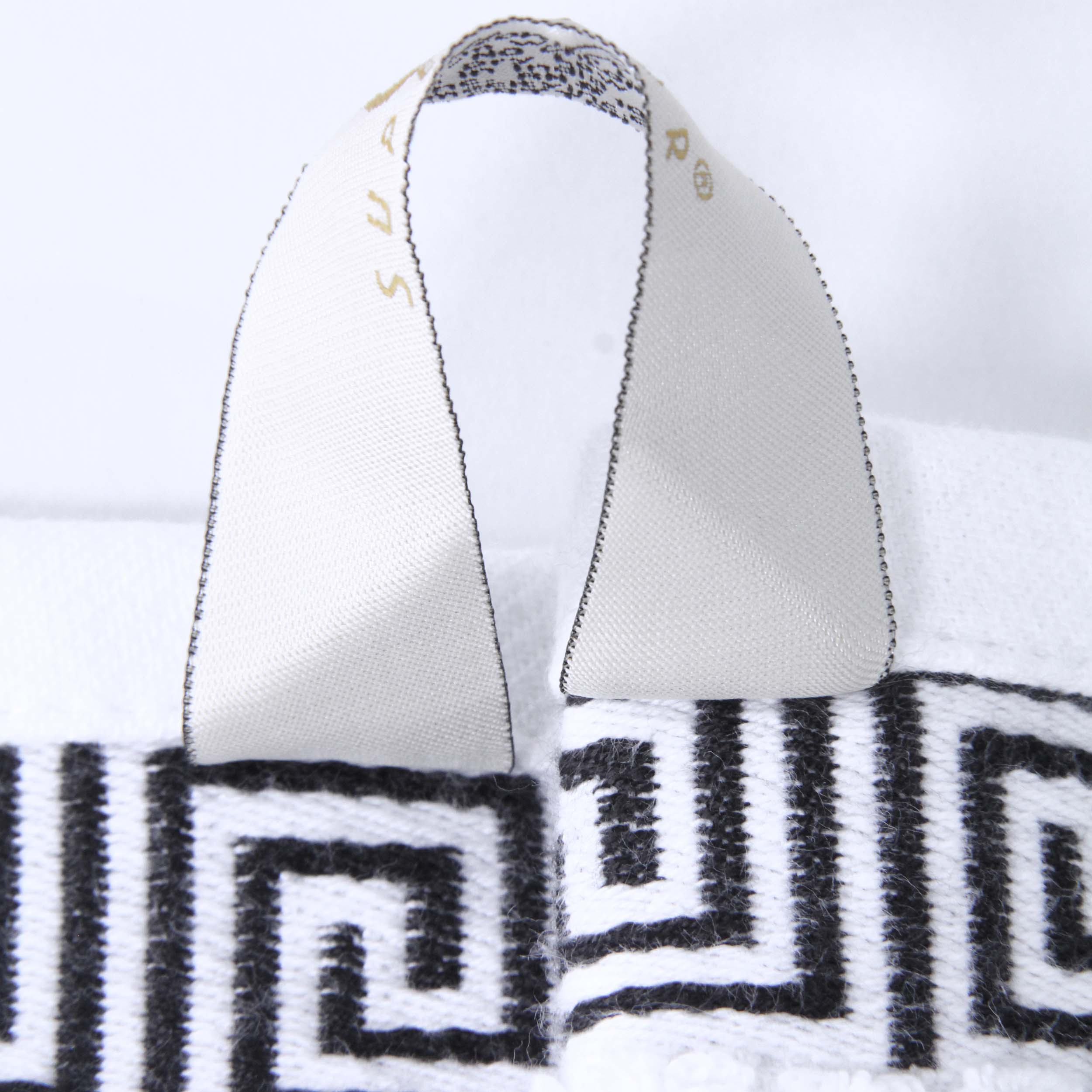 Athens Cotton Medium Weight Floral Greek Key Trim 6 Piece Towel Set - Towel Set by Superior Brand