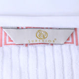 Athens Cotton Medium Weight Floral Greek Key Trim 6 Piece Towel Set - Towel Set by Superior Brand