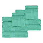 Atlas Cotton Plush Absorbent Heavyweight 12 Piece Assorted Towel Set - Towel Set by Superior Brand