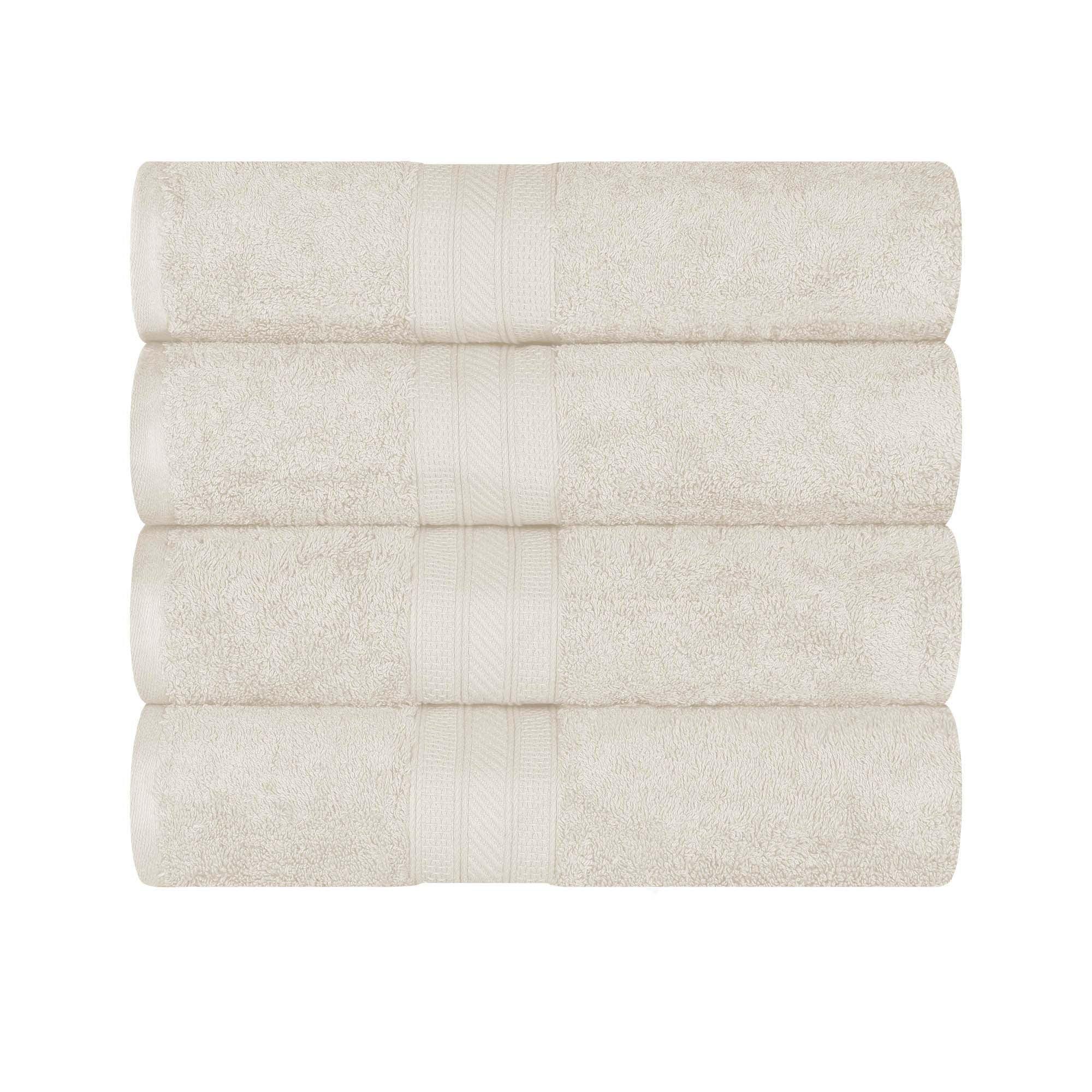 Cotton Plush Heavyweight Bath Towel Set of 4 - Bath Towel by Superior Brand