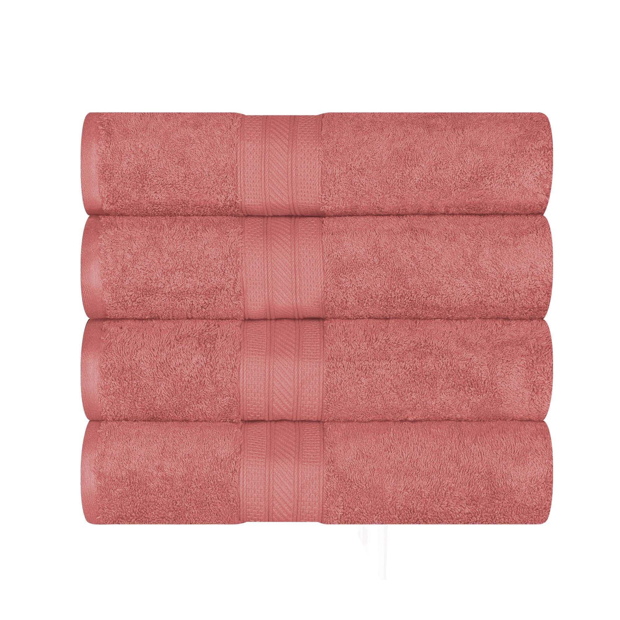 Cotton Plush Heavyweight Bath Towel Set of 4 - Bath Towel by Superior Brand
