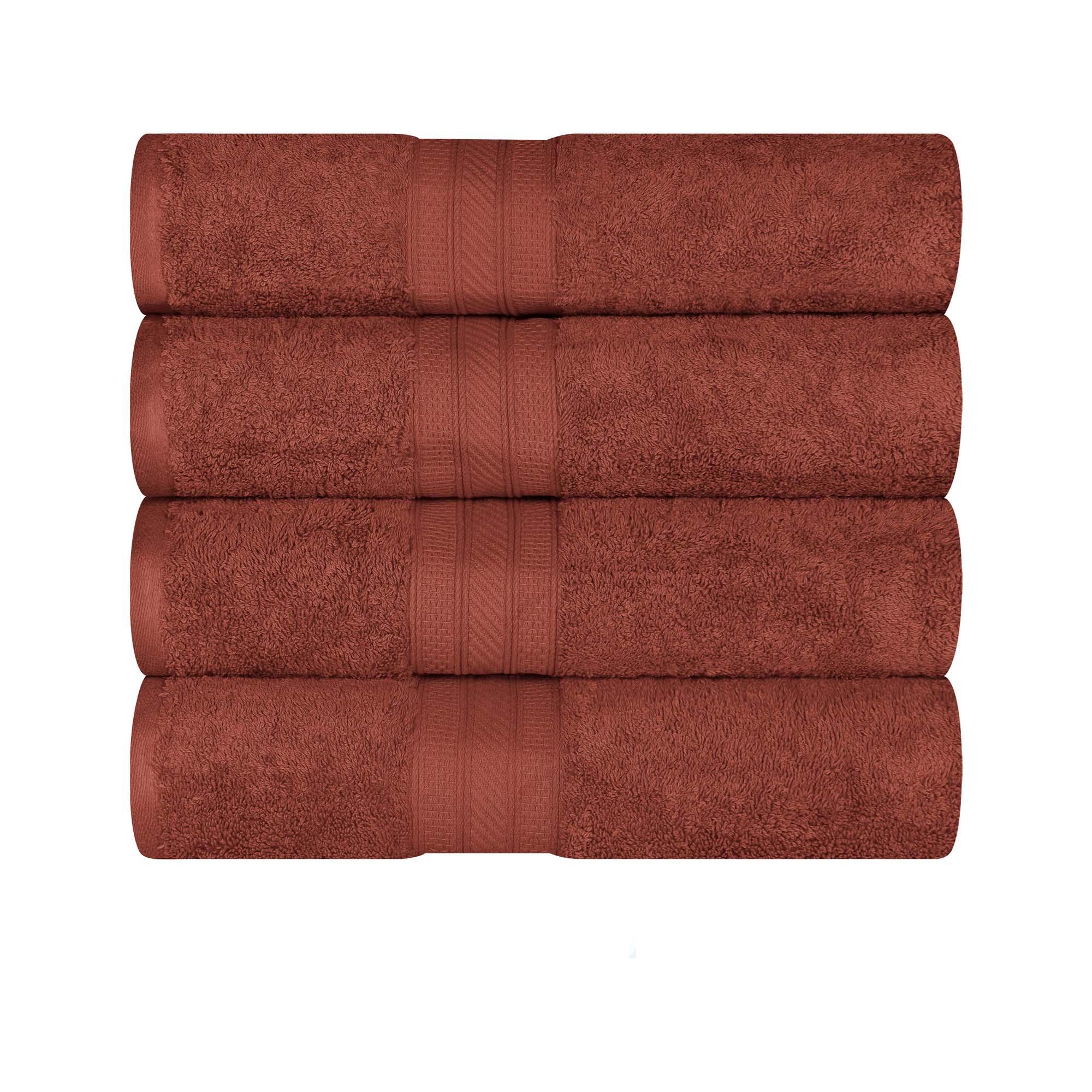 Cotton Plush Heavyweight Bath Towel Set of 4 - Bath Towel by Superior Brand