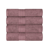 Cotton Plush Heavyweight Bath Towel Set of 4 - Bath Towel by Superior Brand