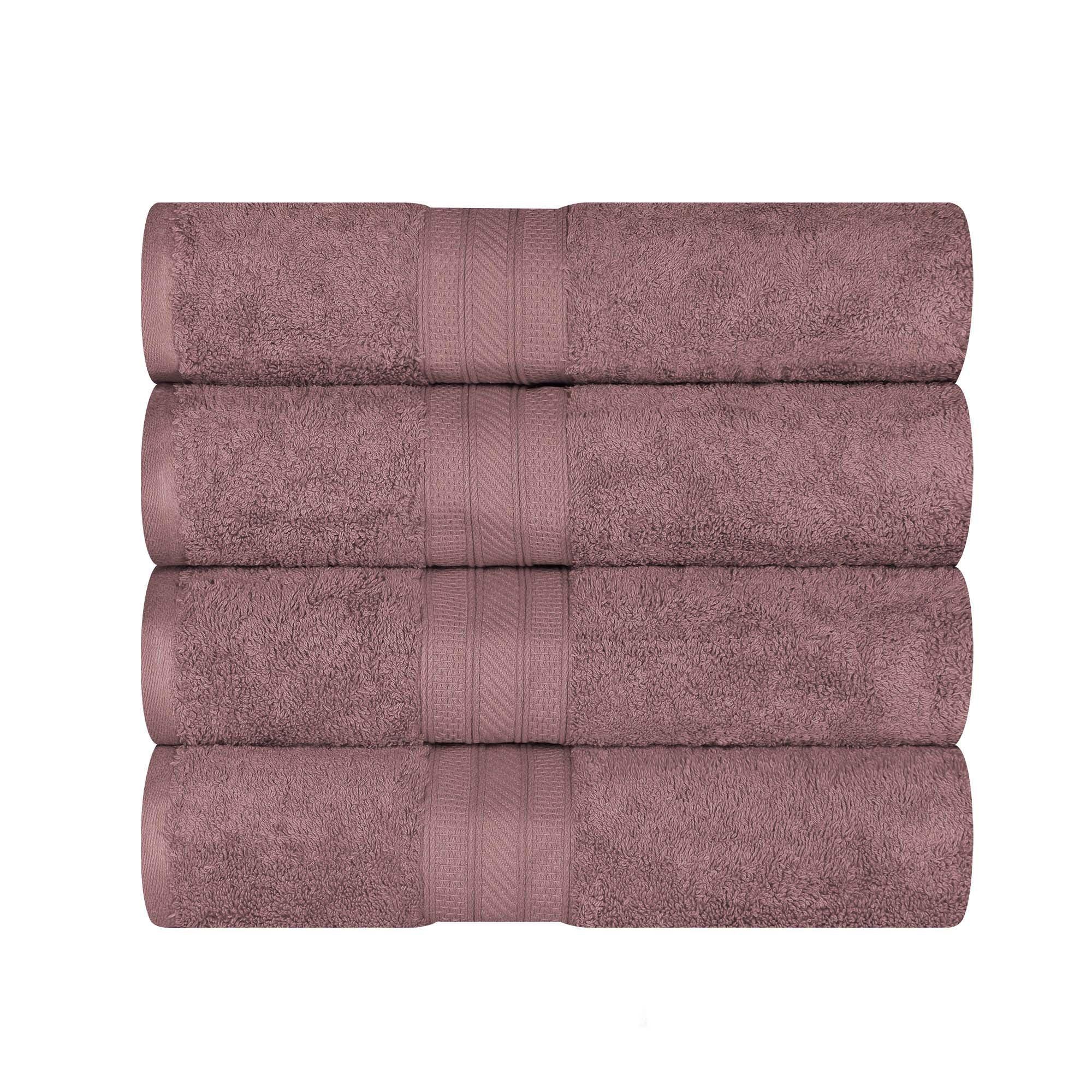 Cotton Plush Heavyweight Bath Towel Set of 4 - Bath Towel by Superior Brand