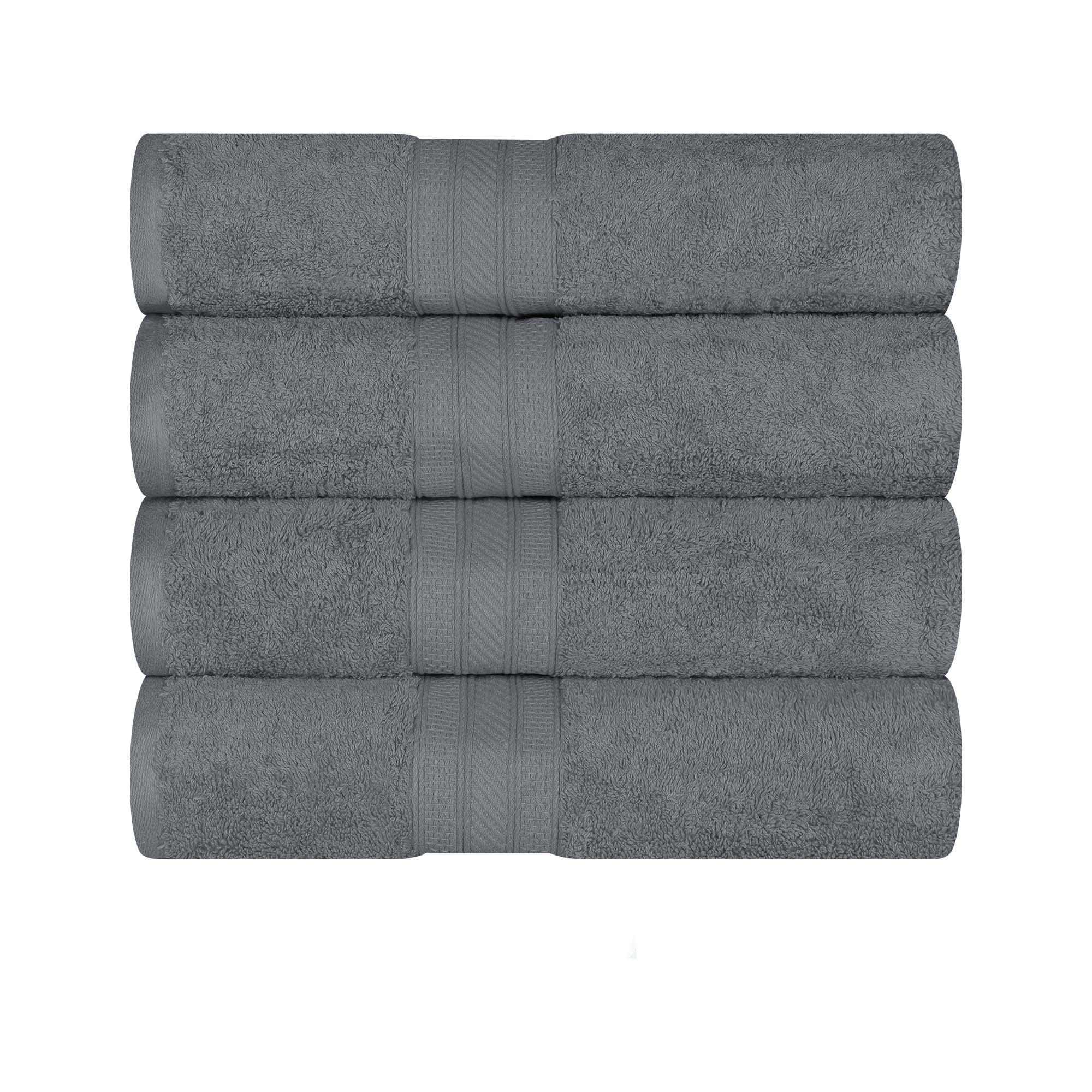 Cotton Plush Heavyweight Bath Towel Set of 4 - Bath Towel by Superior Brand