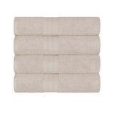 Cotton Plush Heavyweight Bath Towel Set of 4 - Bath Towel by Superior Brand