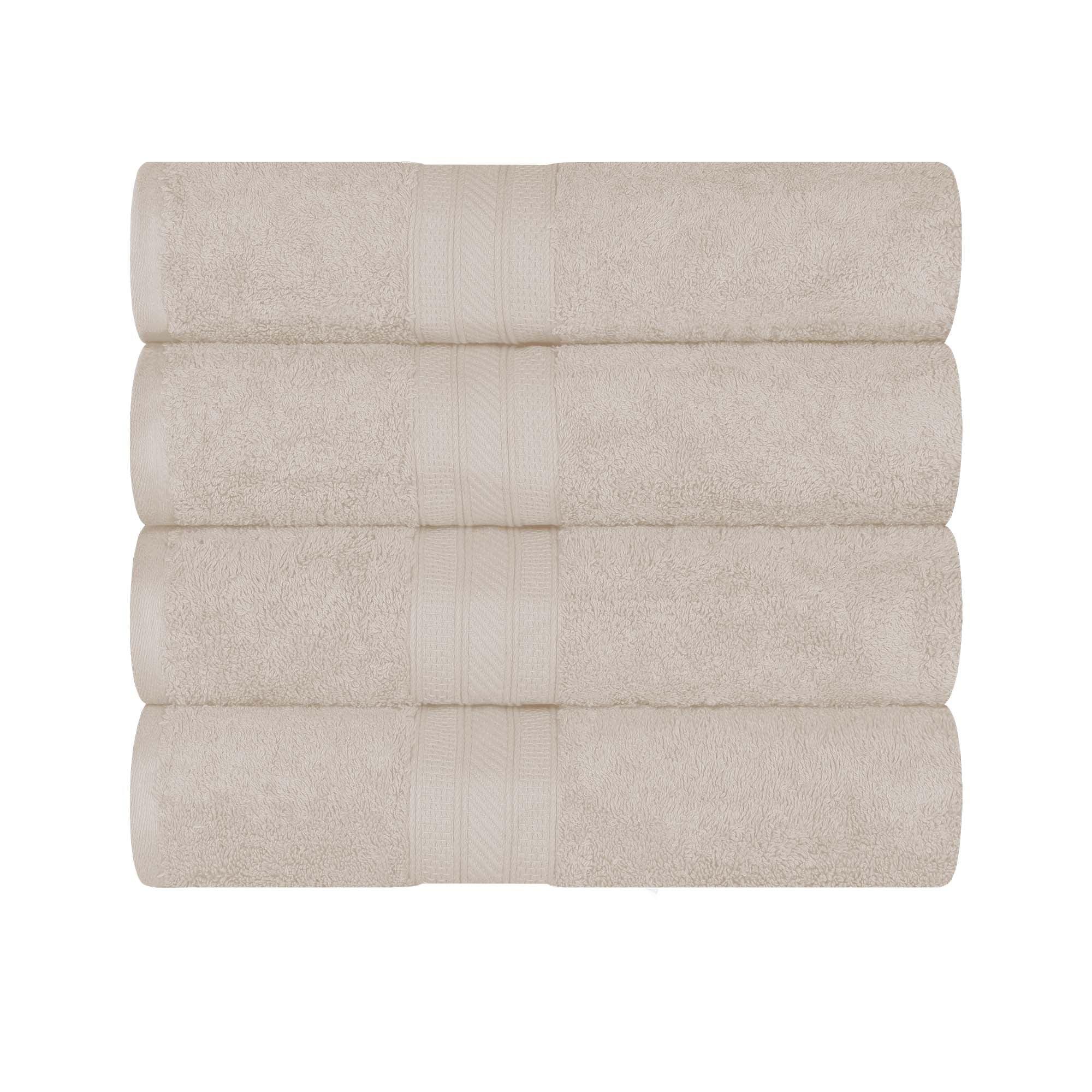 Cotton Plush Heavyweight Bath Towel Set of 4 - Bath Towel by Superior Brand