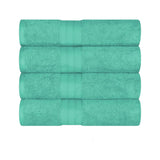 Cotton Plush Heavyweight Bath Towel Set of 4 - Bath Towel by Superior Brand