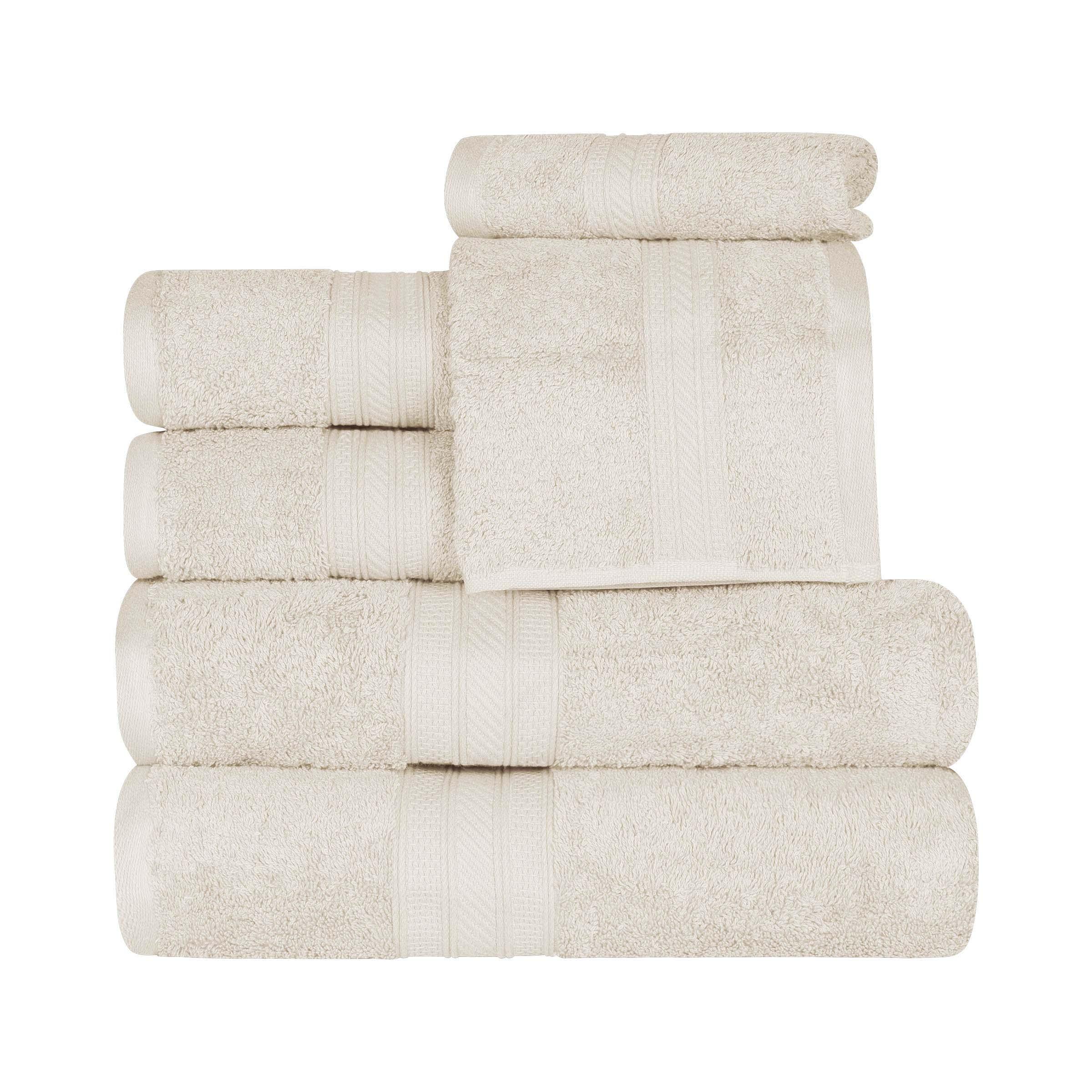 Atlas Cotton Plush Towel Set 6 Piece - Towel Set by Superior Brand