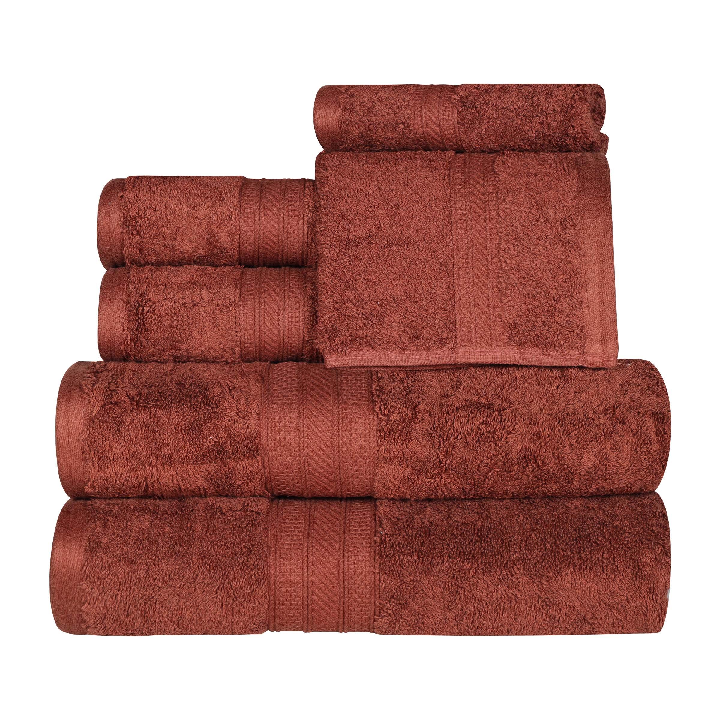Atlas Cotton Plush Towel Set 6 Piece - Towel Set by Superior Brand